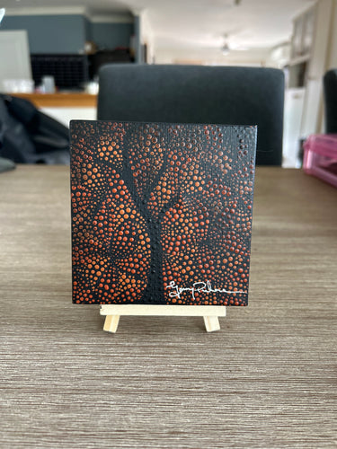 Mini Art work on easel