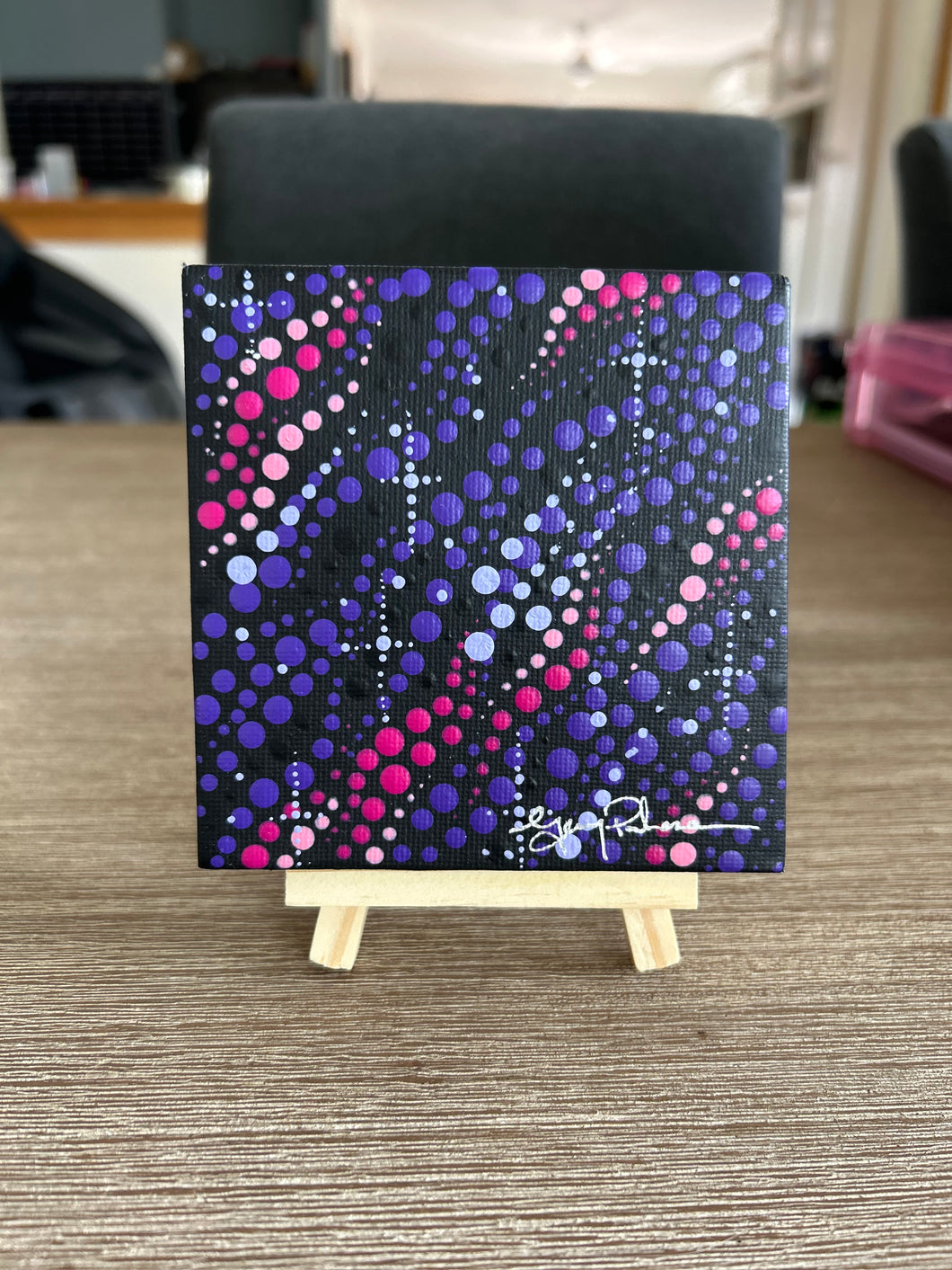 Mini Art work on easel
