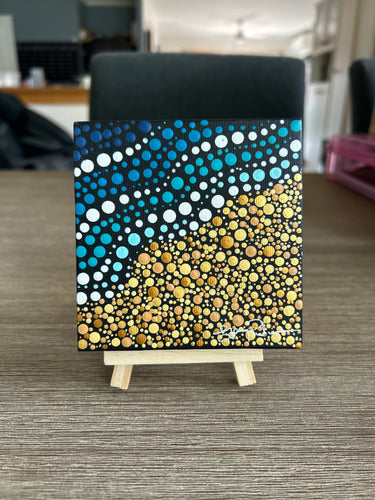 Mini Art work on easel