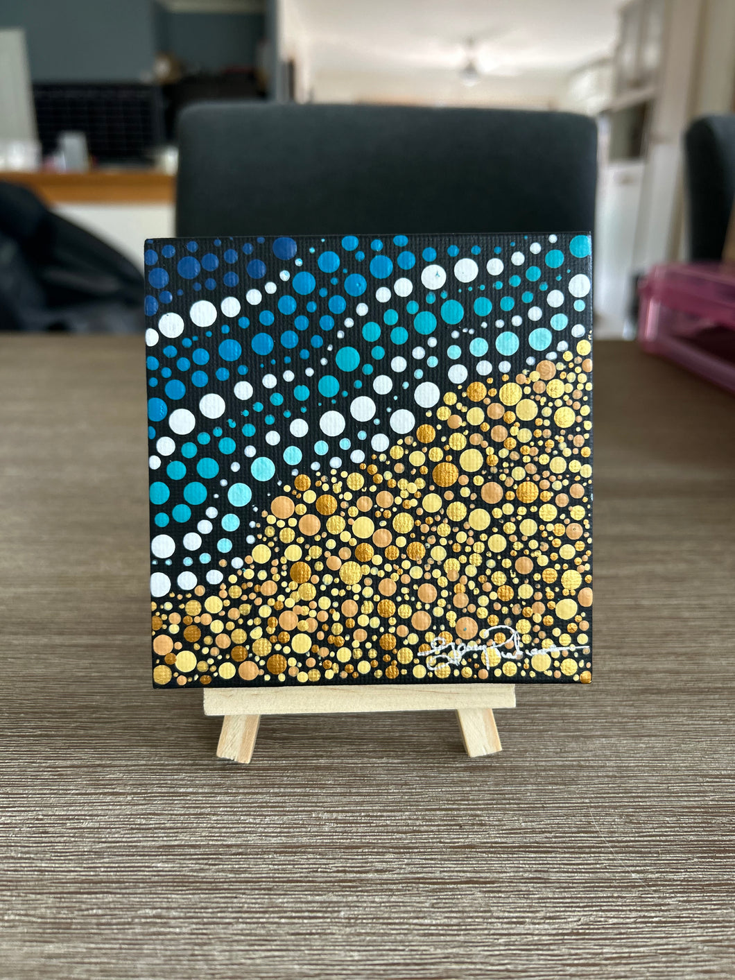 Mini Art work on easel