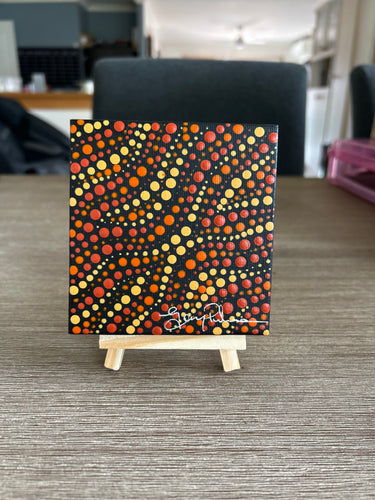 Mini Art work on easel