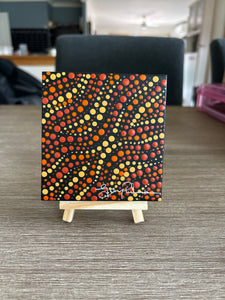 Mini Art work on easel