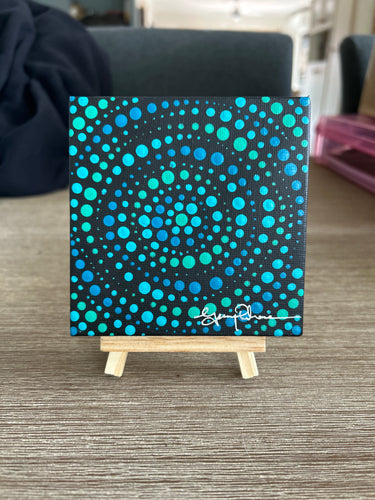 Mini Art work on easel