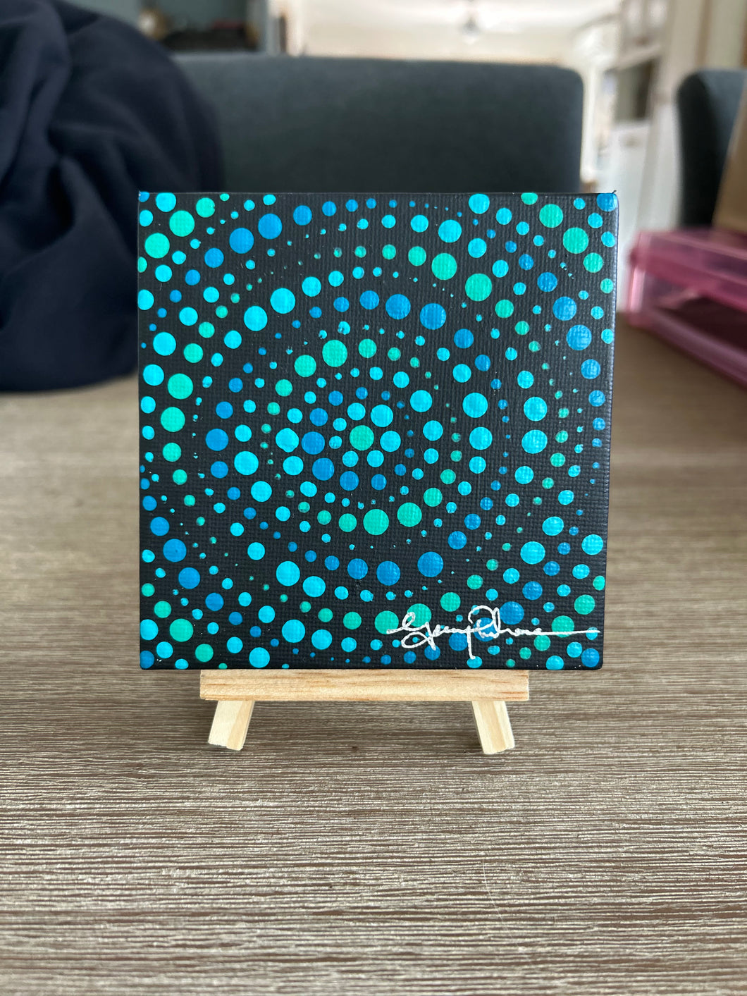Mini Art work on easel