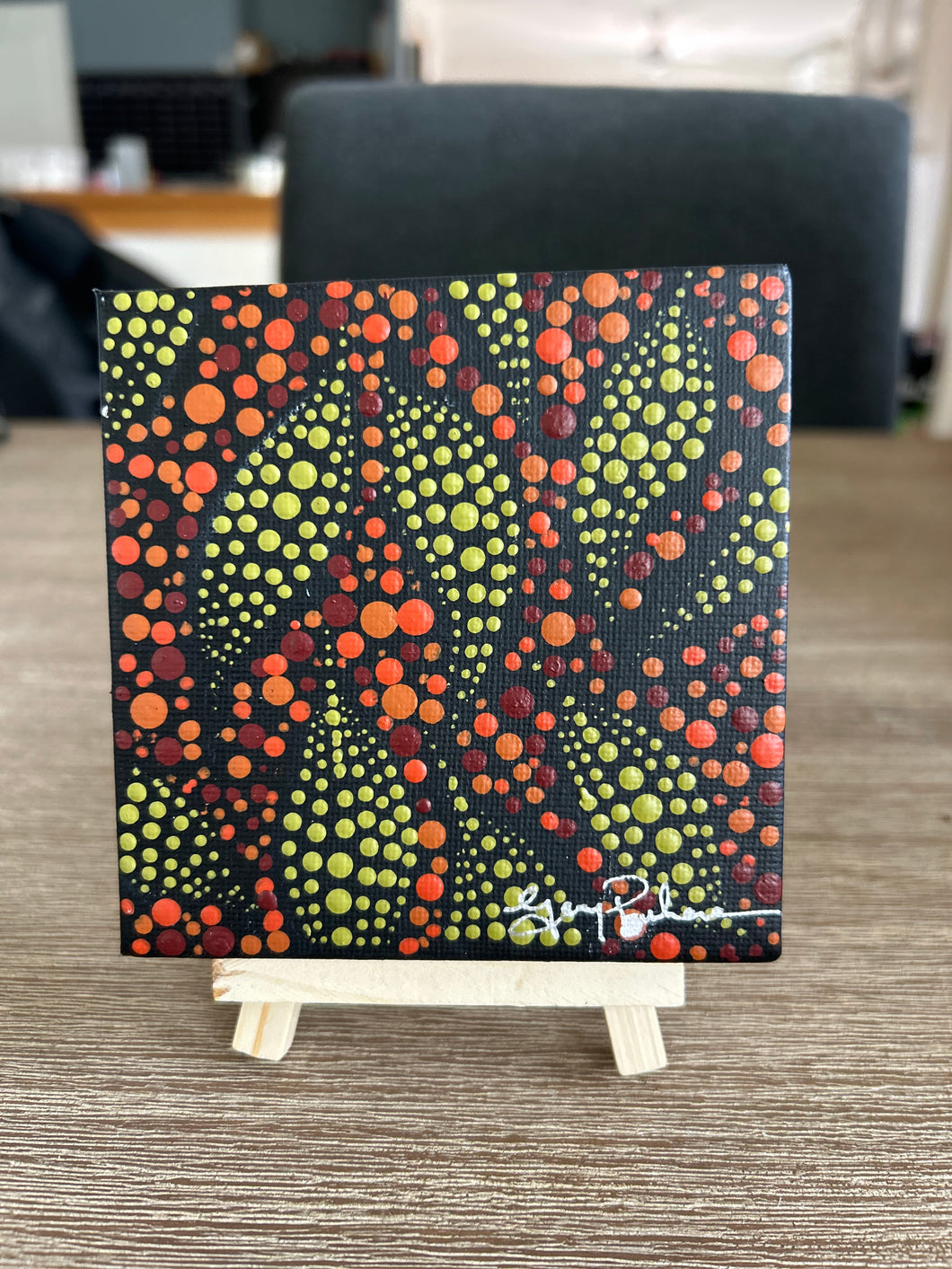 Mini Art work on easel