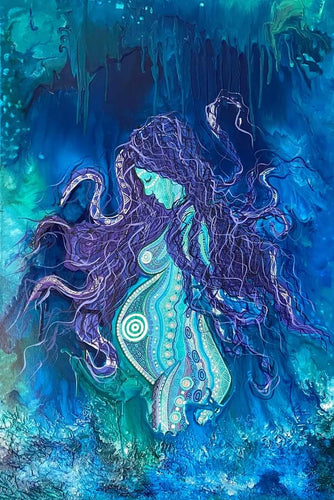 She Is Water by Kylie Cassidy - Greeting Card