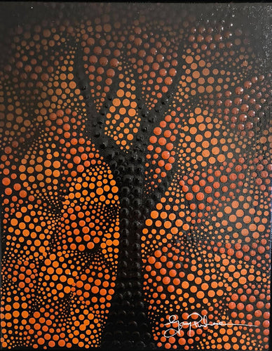 Flame Tree - Mini Painting