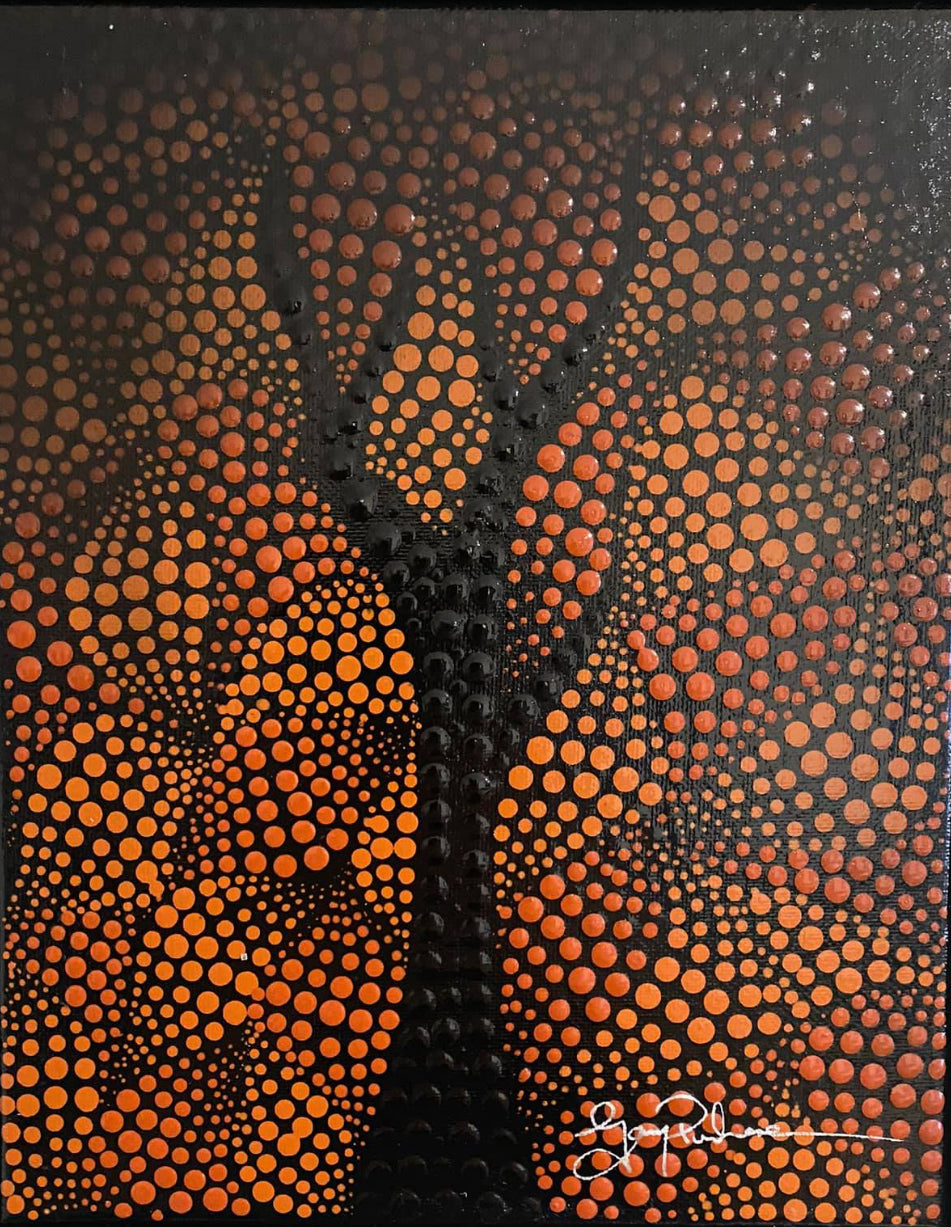 Flame Tree - Mini Painting